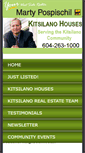 Mobile Screenshot of kitsilanohouses.com